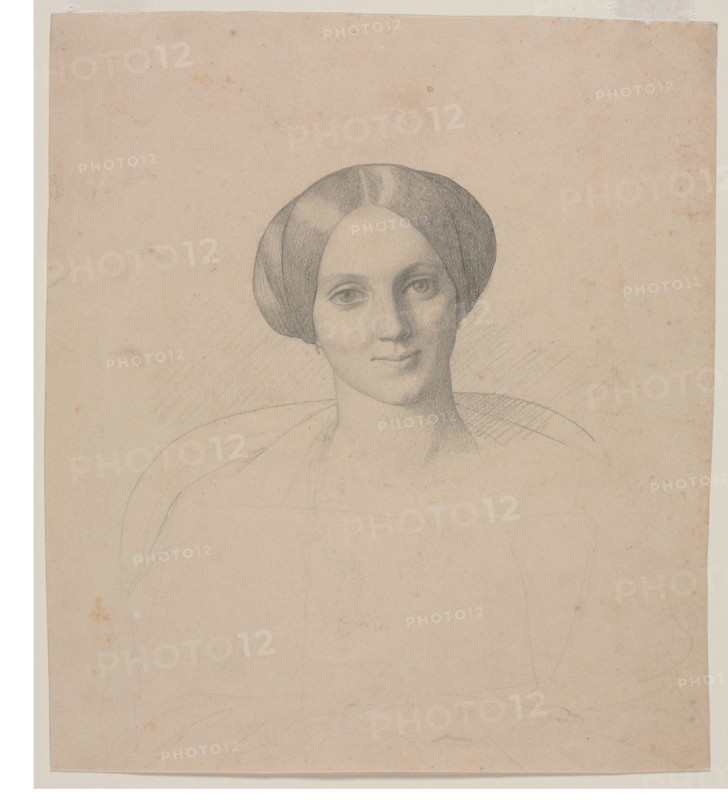 Portrait Head of a Woman, 1800s. Creator: Jean-Léon Gérôme (French, 1824-1904).