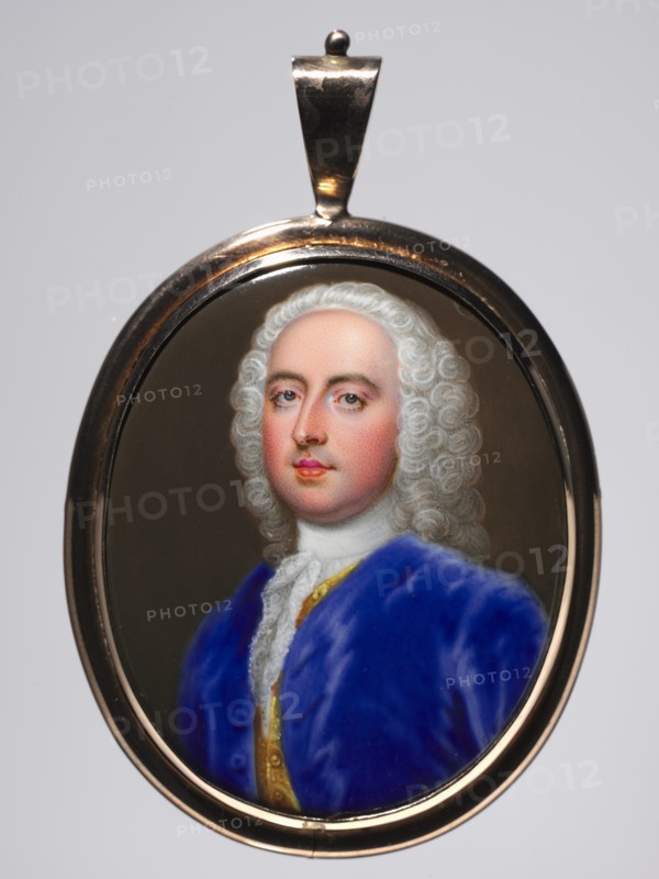 Portrait of a Man, c. 1735. Creator: Christian Friedrich Zincke (German, 1683/85-1767).