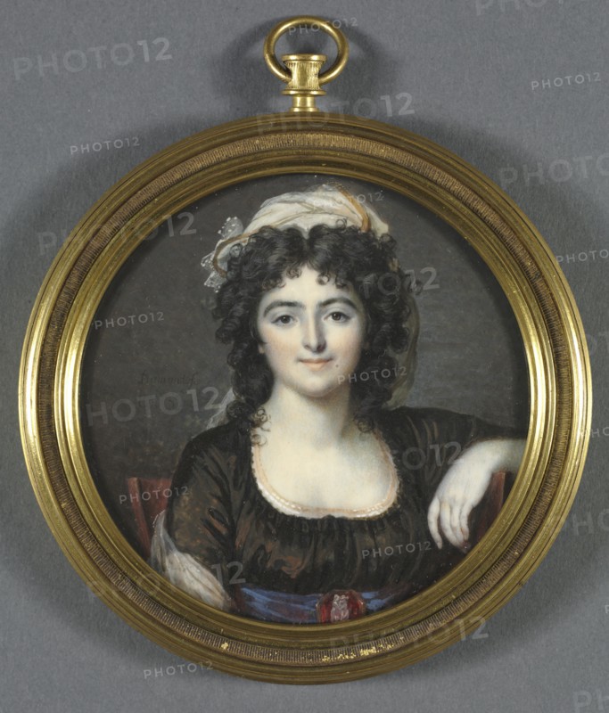 Portrait of a Woman in a Brown Dress, 1795. Creator: François Dumont (French, 1751-1831).