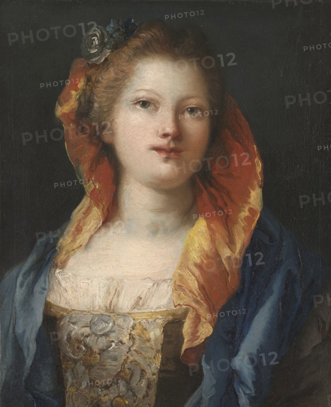 Portrait of a Woman, 1762-1770. Creator: Giovanni Domenico Tiepolo (Italian, 1727-1804).