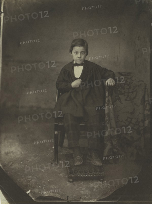 Portrait of a Young Boy, c. 1848. Creator: Louis-Adolphe Humbert de Molard (French, 1800-1874).