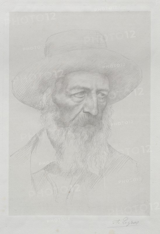 Portrait of Alfred Lord Tennyson. Creator: Alphonse Legros (French, 1837-1911).