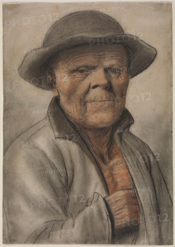 Portrait of an Old Man, 1600s?. Creator: Nicolas Lagneau (French, 1590-1666), manner of.