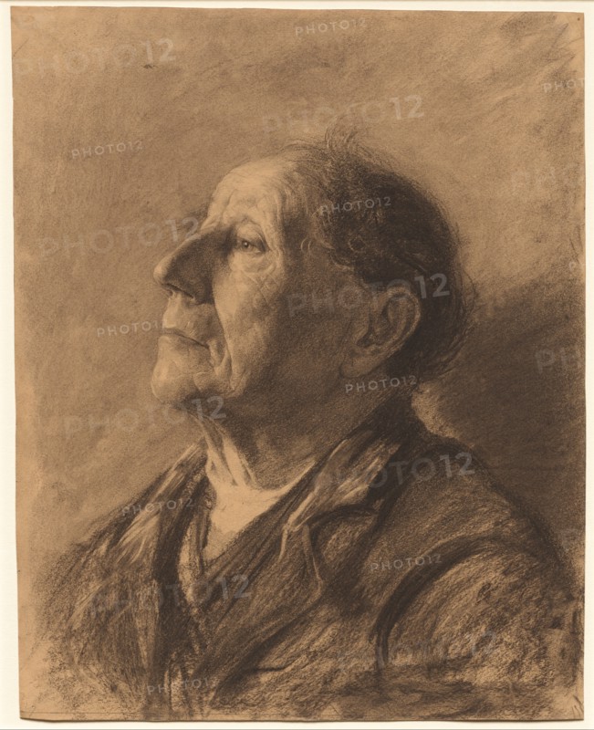 Portrait of an Old Man, c. 1884. Creator: John Kavanagh (American).