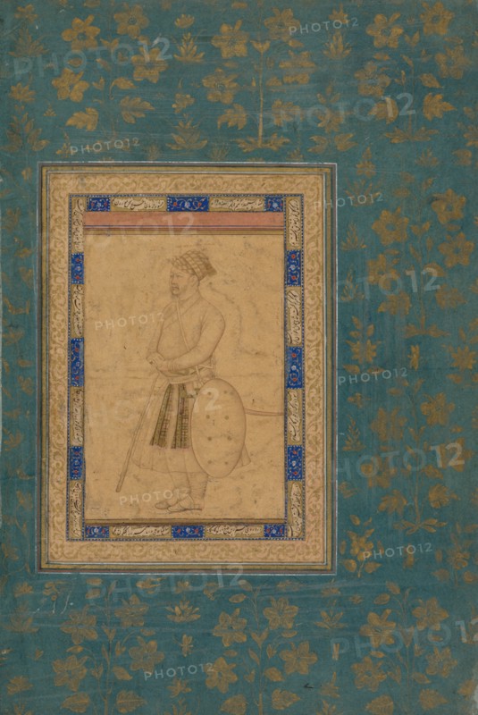 Portrait of an Unidentified Noble from Shah Jahan's Court, c. 1640-1650. Creator: Unknown.