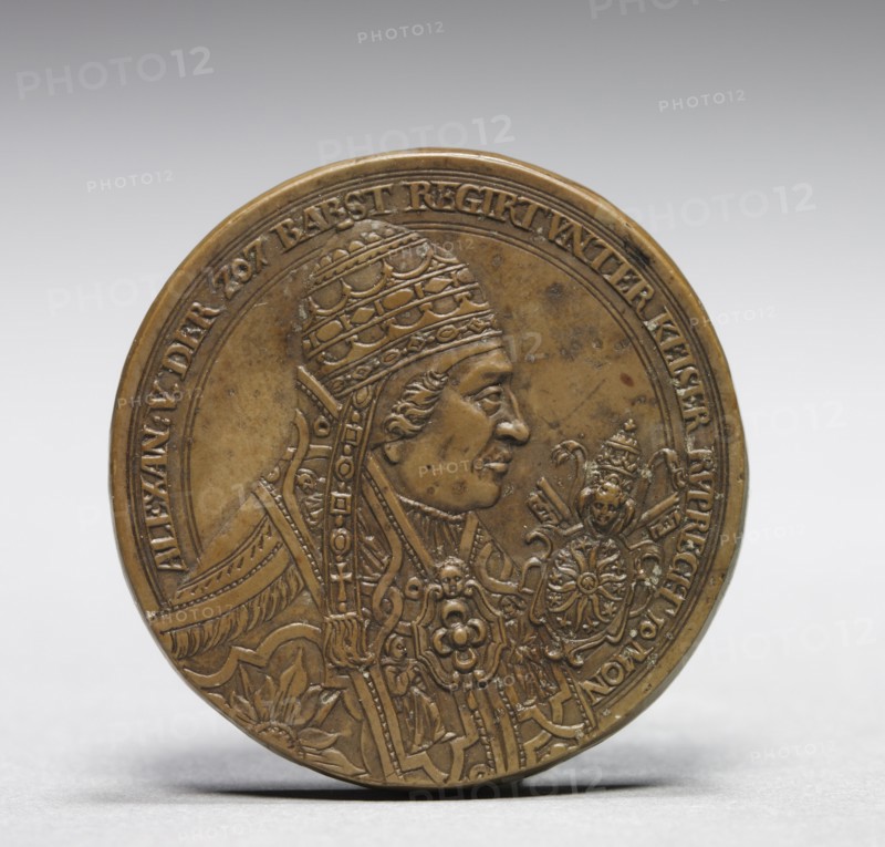 Portrait of Antipope Alexander V, c. 1574-1576. Creator: Tobias Wolff (German, 1606).