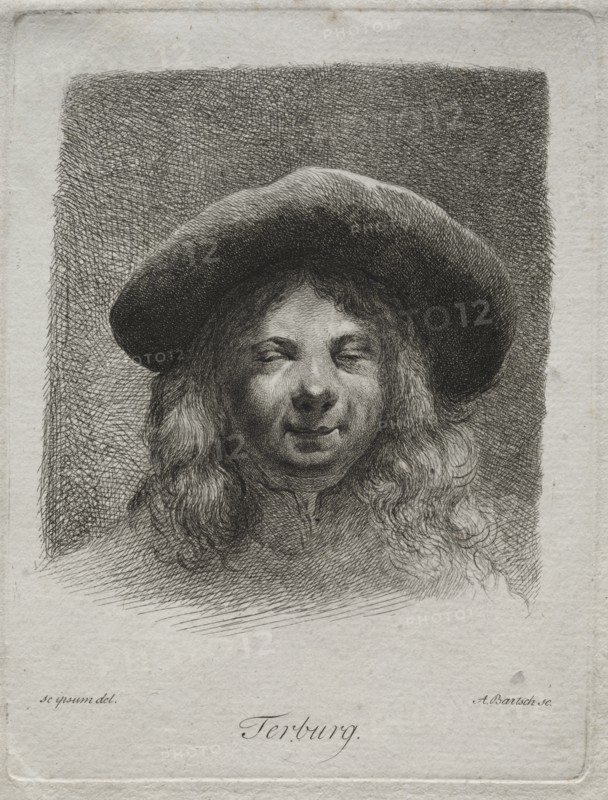 Portrait of Gerard Terborch. Creator: Adam von Bartsch (Austrian, 1757-1821).