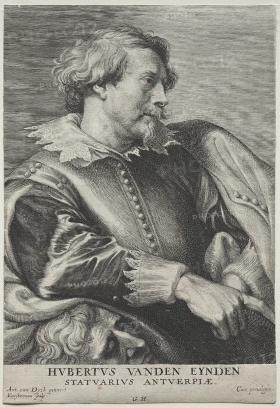 Portrait of Hubert van den Eyden. Creator: Lucas Emil Vorsterman (Flemish, 1595-1675).