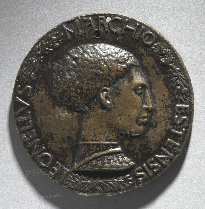Portrait of Leonello DEste, Marquess of Ferrara (obverse), c. 1440-1444. Creator: Pisanello (Italian, Ferrara, c. 1395-1455).