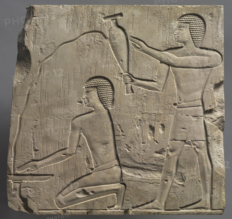 Priests Performing Funeral Rites, c. 667-647 BC. Creator: Unknown.