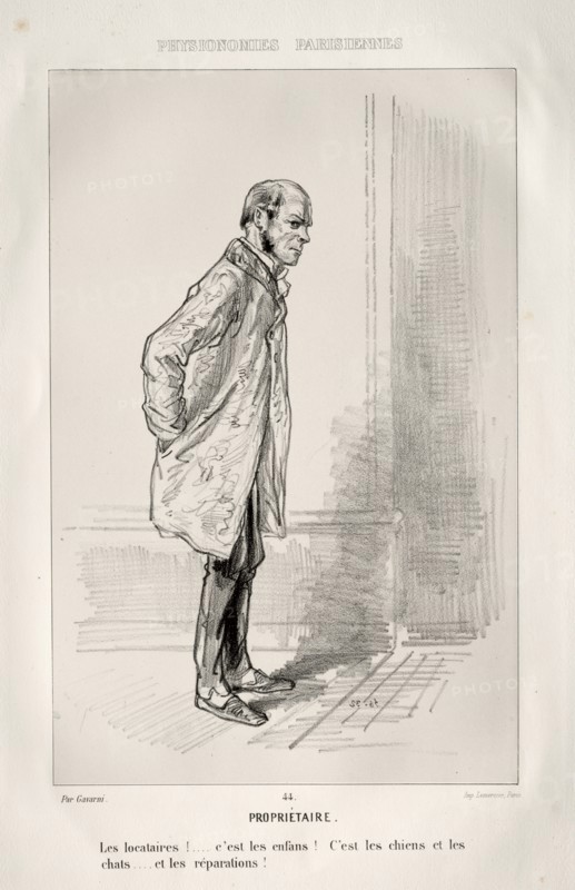 Propriétaire. Creator: Paul Gavarni (French, 1804-1866).