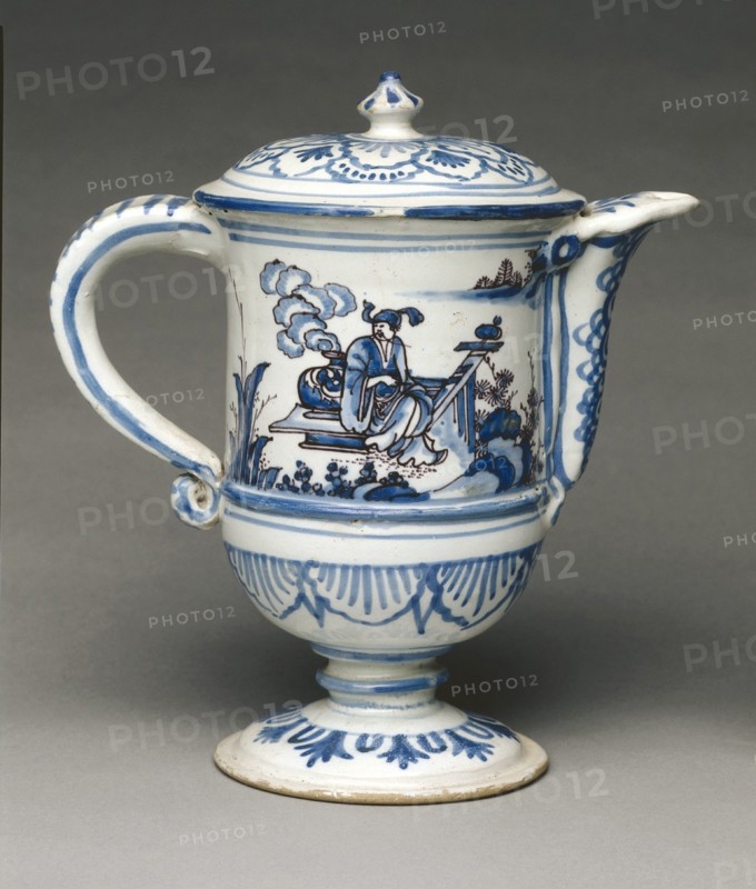 Puzzle Pitcher, late 1600s. Creator: Saint-Jean-du-Desert Factory (French).