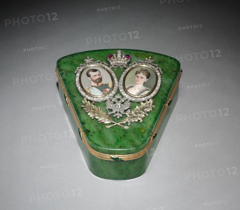 Quasi-Triangular Box, c. 1895. Creator: Karl Karlovitch Hahn (Russian), firm of.