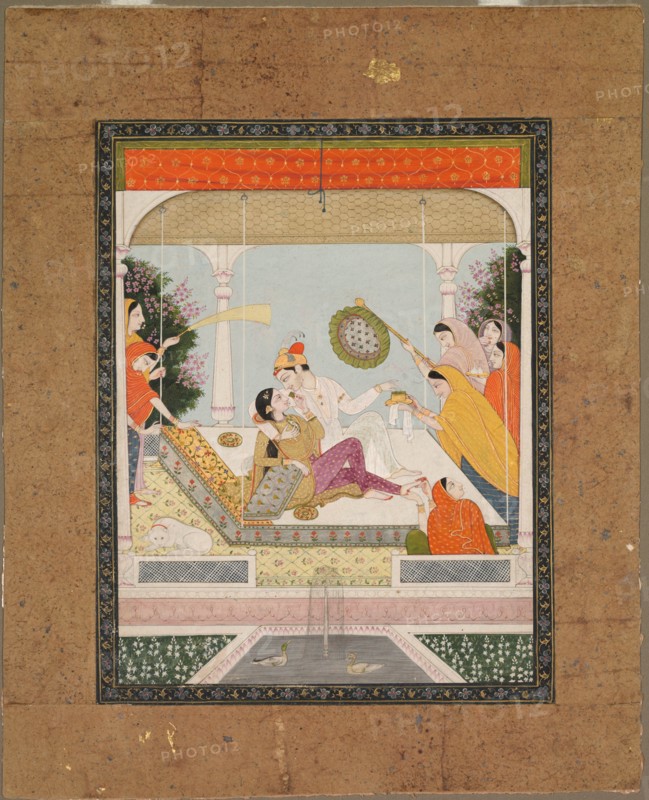 Raja with his Beloved, c. 1790 - 1800. Creator: Unknown.