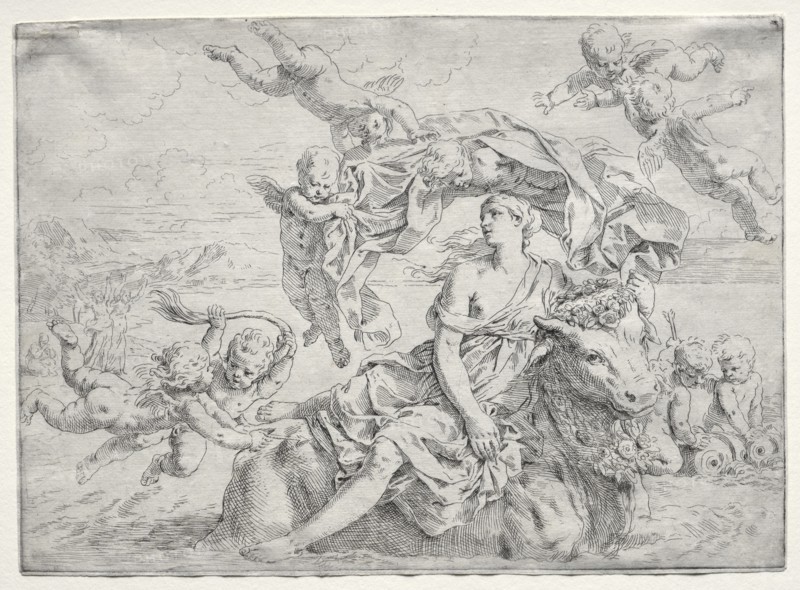 Rape of Europa. Creator: Simone Cantarini (Italian, 1612-1648).