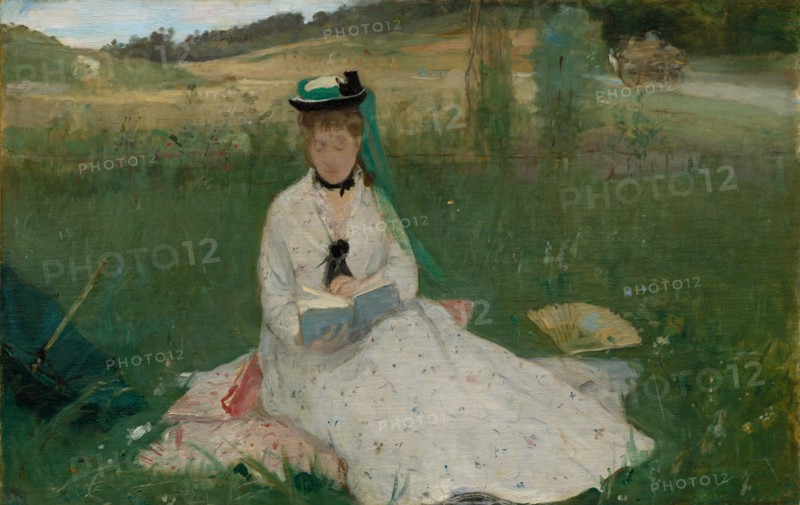 Reading, 1873. Creator: Berthe Morisot (French, 1841-1895).