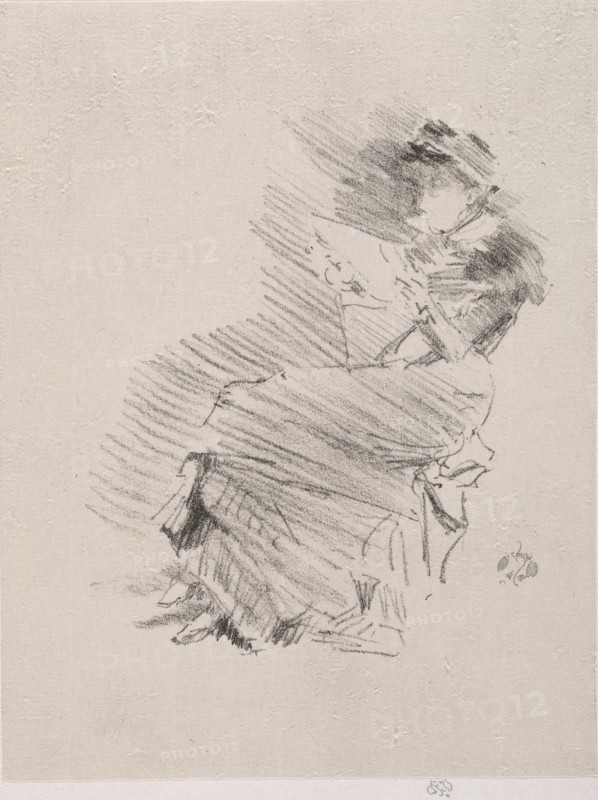 Reading, 1879. Creator: James McNeill Whistler (American, 1834-1903).