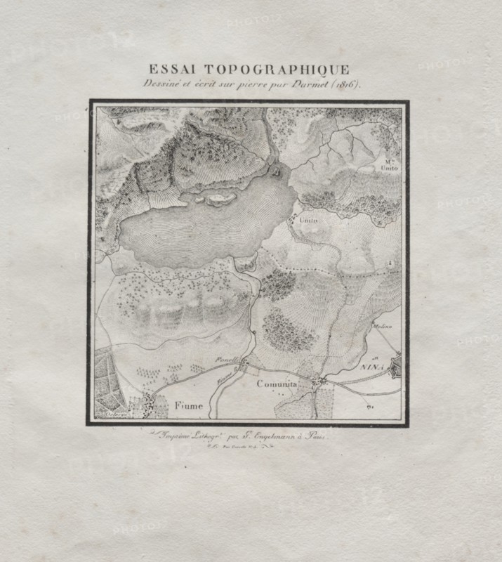 Receuil dessais lithographiques: Essai topographique, 1816. Creator: Darmet (French).