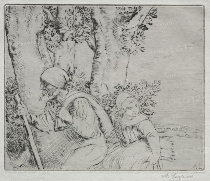 Return from the Field (Le Retour des Champs-2nd Plate). Creator: Alphonse Legros (French, 1837-1911).