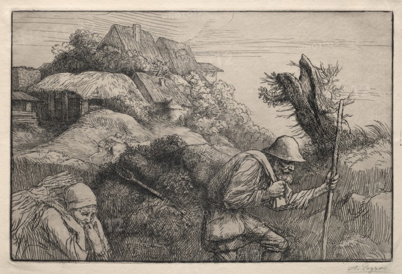 Return from the Woods (Le Retour du Bois). Creator: Alphonse Legros (French, 1837-1911).