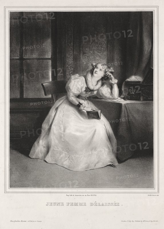 Reverie. Creator: Achille Devéria (French, 1800-1857).