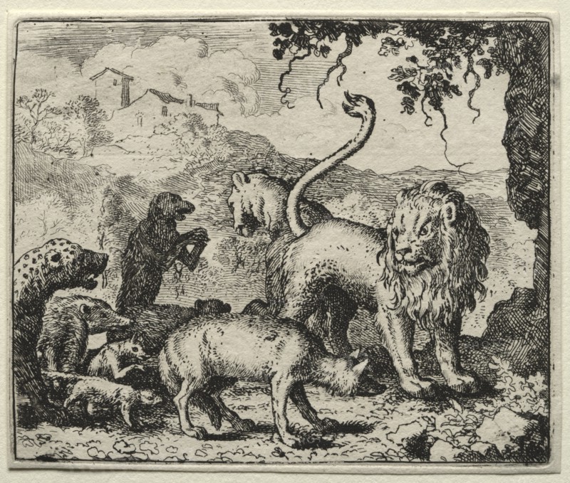 Reynard the Fox: First Complaint of the Wolf. Creator: Allart van Everdingen (Dutch, 1621-1675).