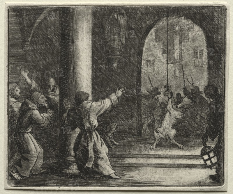 Reynard the Fox: Reynard Tricks the Wolf. Creator: Allart van Everdingen (Dutch, 1621-1675).