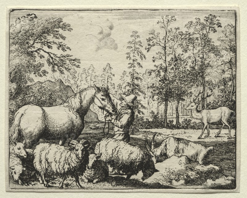 Reynard the Fox: The Jealous Horse. Creator: Allart van Everdingen (Dutch, 1621-1675).