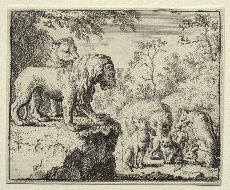 Reynard the Fox: The Pardon of Reynard. Creator: Allart van Everdingen (Dutch, 1621-1675).