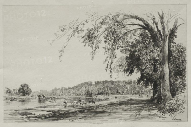 Richmond, 1871. Creator: Maxime Lalanne (French, 1827-1886).