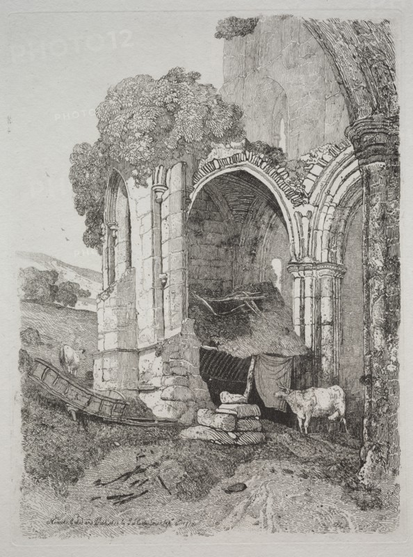 Rievaulx Abbey, Yorkshire, 1810. Creator: John Sell Cotman (British, 1782-1842).
