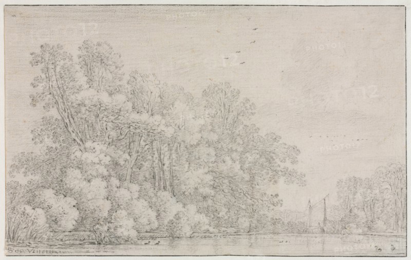 River Landscape, c. 1650?. Creator: Simon de Vlieger (Dutch, 1601-1653).