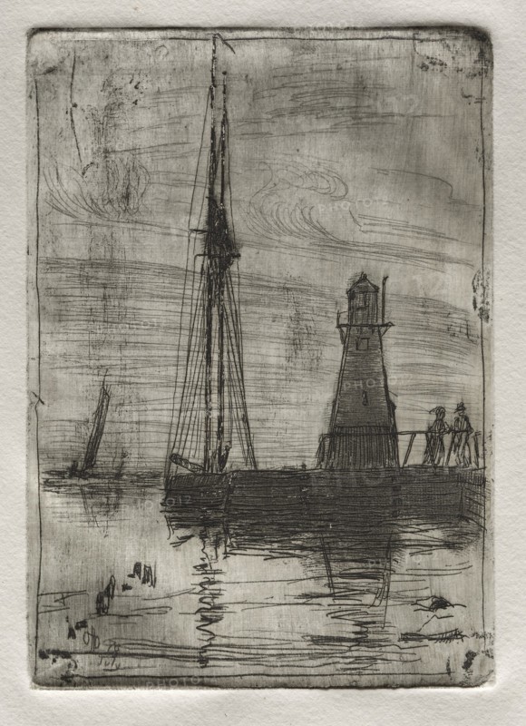 River Pier, 1878. Creator: Otto H. Bacher (American, 1856-1909).
