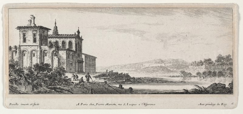 River Scene. Creator: Gabriel Perelle (French, c. 1603-1677).