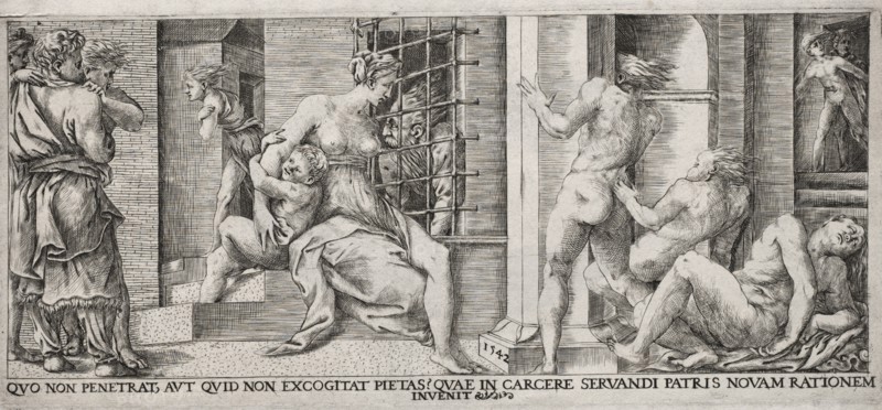 Roman Charity, 1500s. Creator: Unknown.