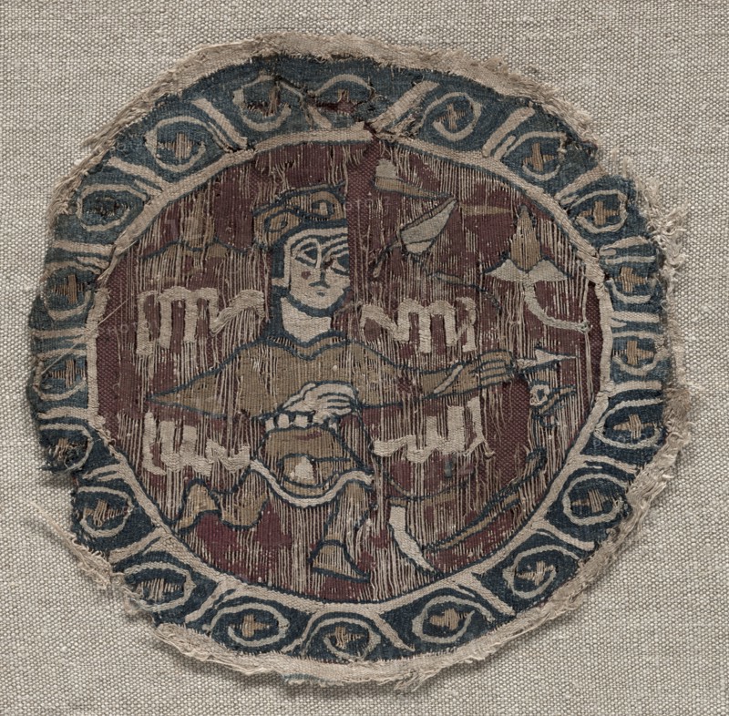 Roundel with figure, 1000s. Creator: Unknown.
