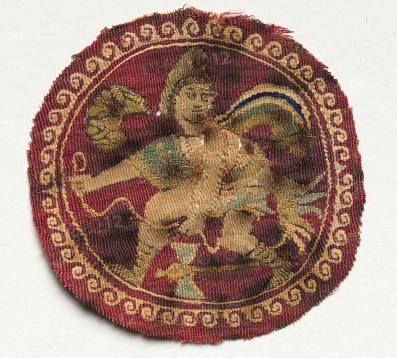 Roundel, Segmentum from a Tunic, mid 600s - mid 700s. Creator: Unknown.