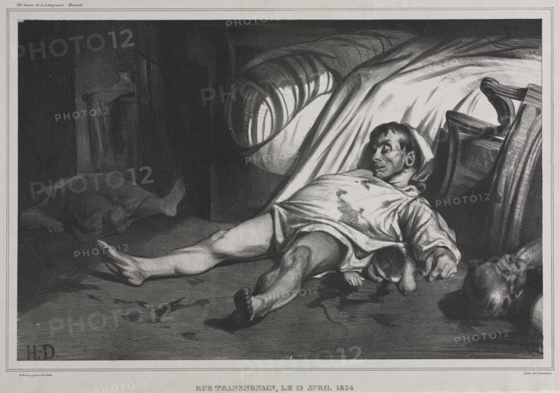 Rue Transnonain, le 15 April, 1834, 1834. Creator: Honoré Daumier (French, 1808-1879).