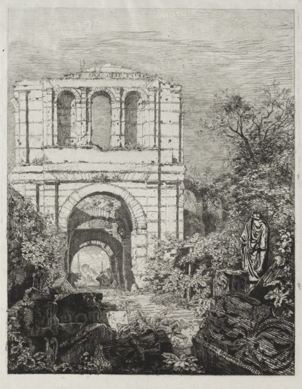 Ruines du Palais Lallien. Creator: Maxime Lalanne (French, 1827-1886).