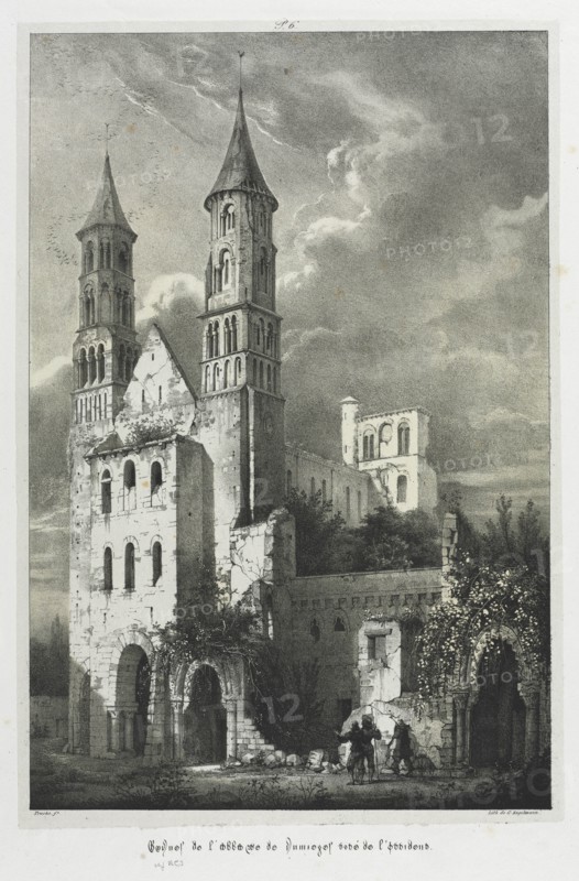 Ruins of the Abbey of Jumièges. Creator: Jean Truchot (French, 1798-1823).
