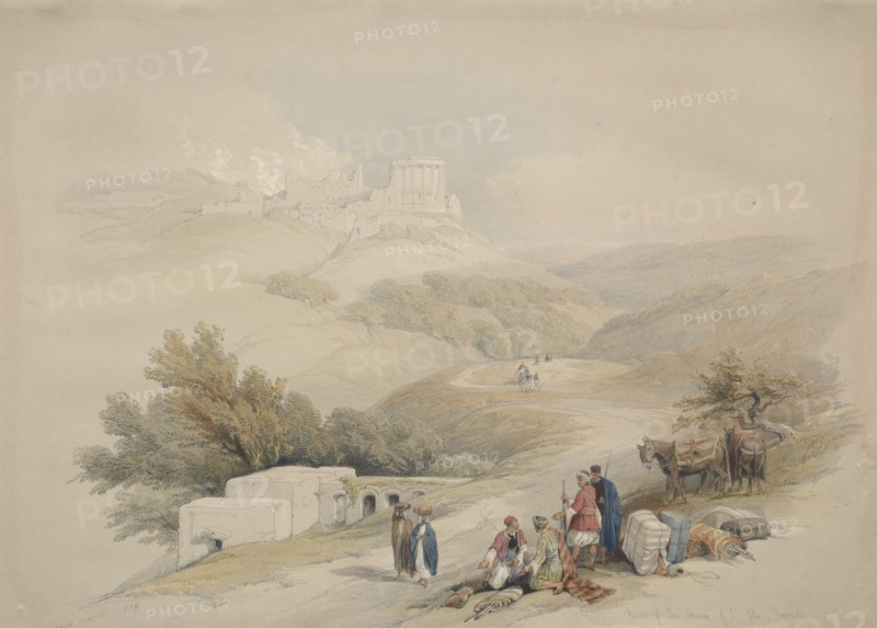 Ruins of the Church of St. John Sabaste, 1839. Creator: David Roberts (British, 1796-1864).
