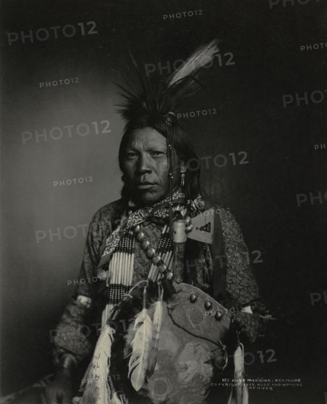 Runs Medicine, Arapahoe, 1898-1899. Creator: John K. Rose (American, 1849-1932); Benjamin S. Hopkins (American, 1861-1915), and.