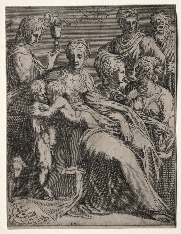 Sacred Conversation, 1540s. Creator: Léon Davent (French).