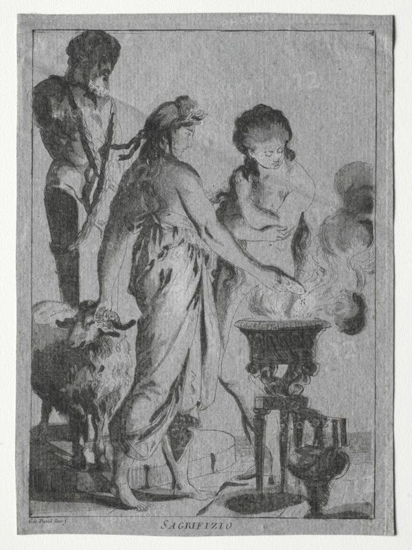 Sacrifice, c. 1775-1776. Creator: Giovanni David (Italian, 1743-1790).