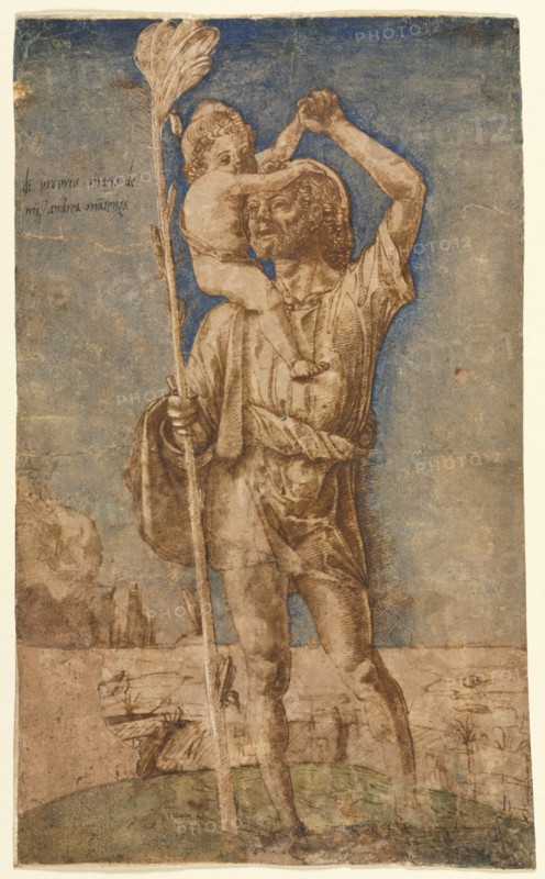 Saint Christopher, c.1500. Creator: Andrea Mantegna (Italian, 1431-1506).