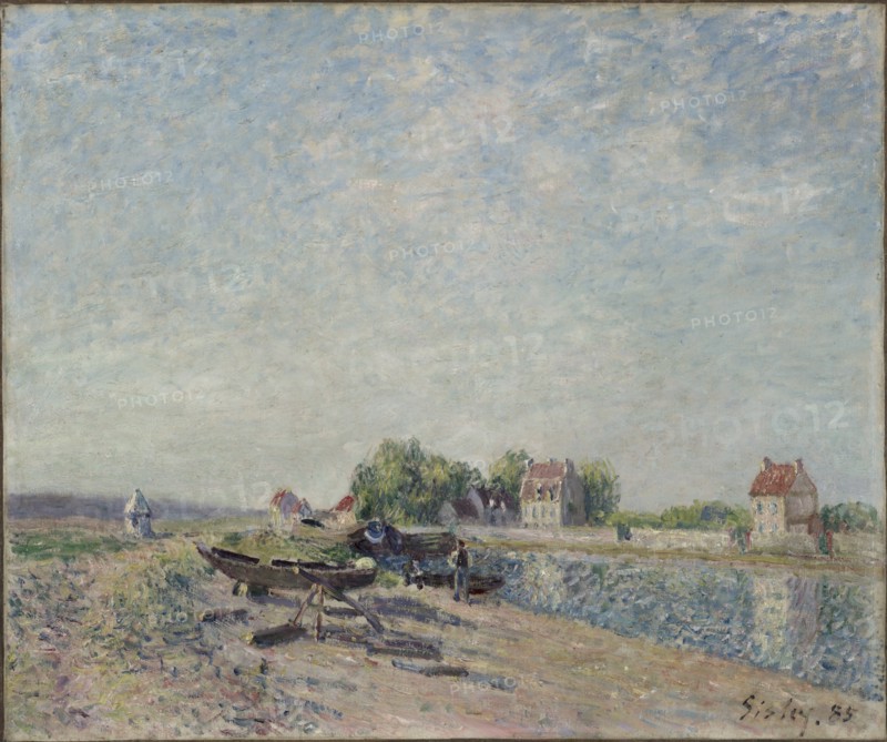 Saint-Mammès, Loing Canal, 1885. Creator: Alfred Sisley (French, 1840-1899).