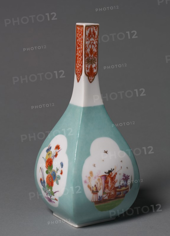 Saki Bottle, c. 1730. Creator: Meissen Porcelain Factory (German); Johann Gregor Herold (German, 1696-1775), probably by.