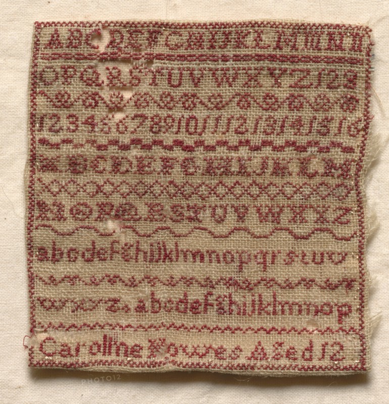 Sampler, 1800s. Creator: Unknown.