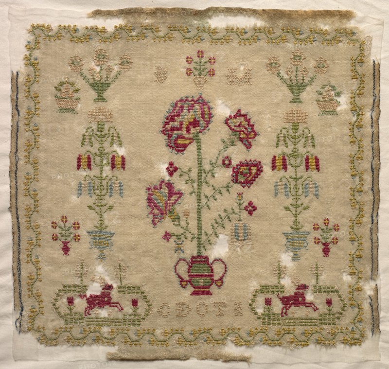 Sampler, early 1800s. Creator: Unknown.