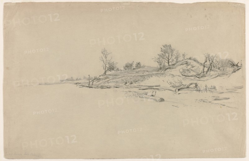Sand Dunes, Lake Ontario, c. 1874. Creator: Homer Dodge Martin (American, 1836-1897).
